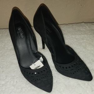 Mossimo Supply Co. Black Suede Heels